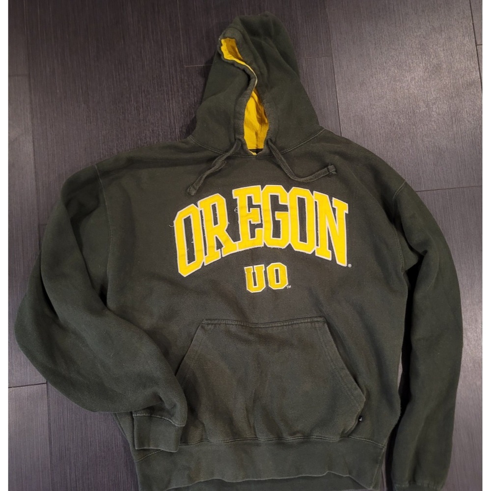 Oregon Ducks old school Sweatshirt distressed wear size XLarge Vintage heavy
